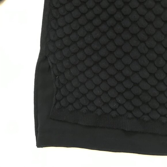 Trouve Textured Sweater Medium Black 3/4 Sleeve - Picture 6 of 13